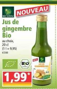 jus de gingembre bio bio sonne