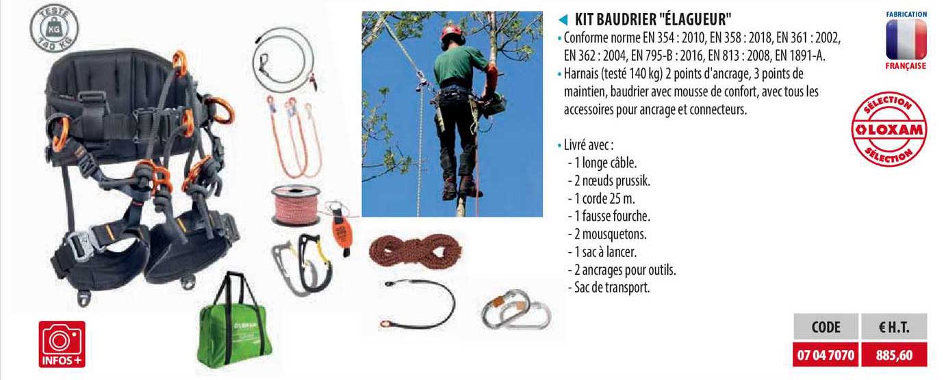 kit baudrier "élagueur"