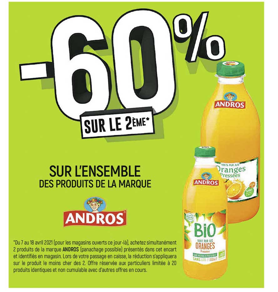 l'ensemble des produits de la marque andros