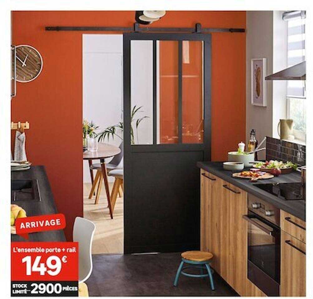 l'ensemble porte + rail