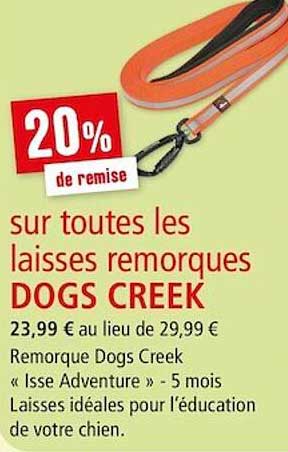laisses remorques dogs creek