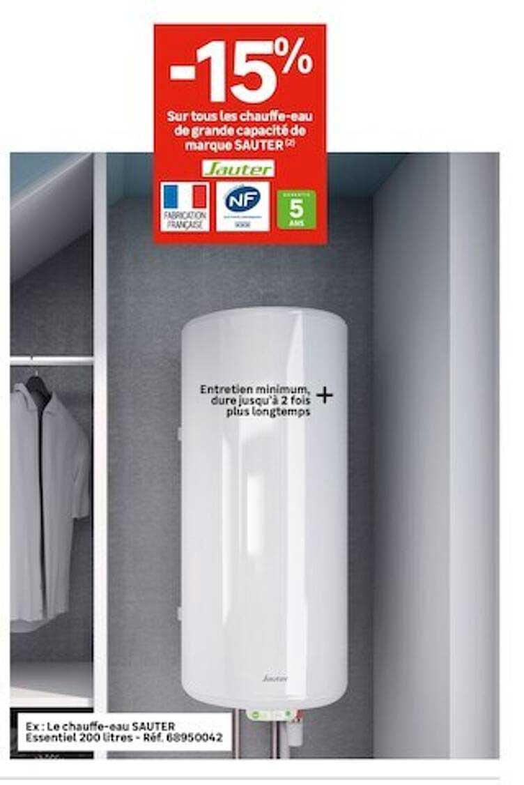 les chauffe-eau de grande capacité de marque sauter