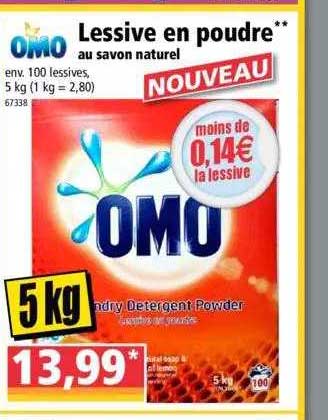 Lessive En Poudre Au Savon Naturel Omo