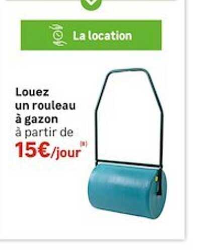 louez un rouleau à gazon
