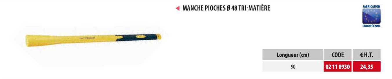 manche pioches 48 tri-matière