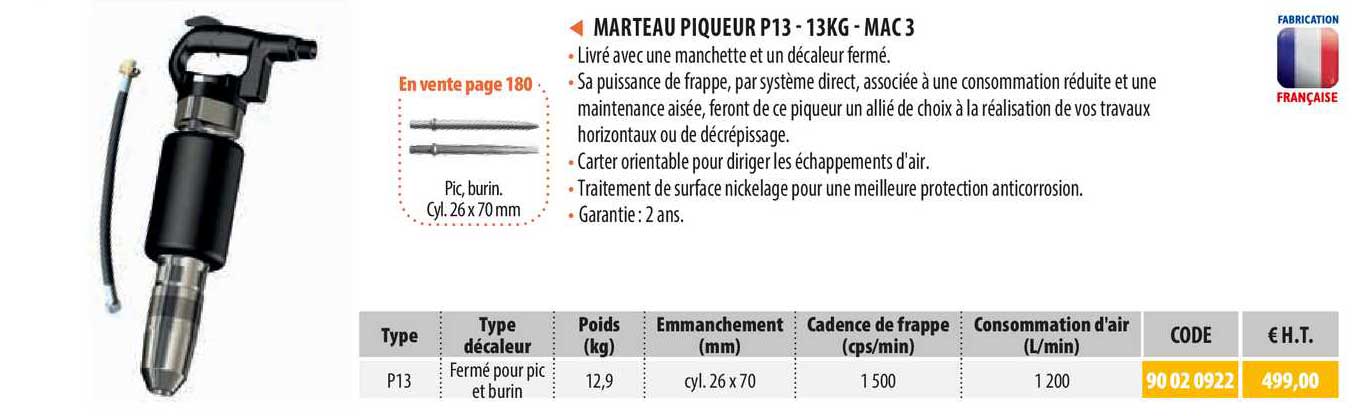 Marteau Piqueur P13 - Mac 3