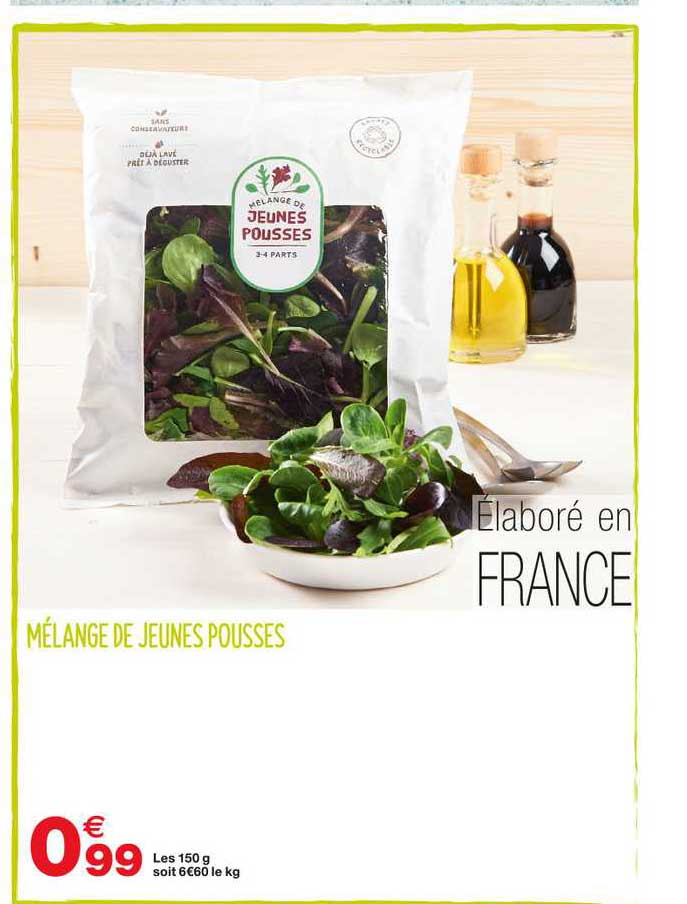 mélange de jeunes pousses