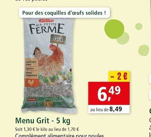 menu grit - 5 kg zolux