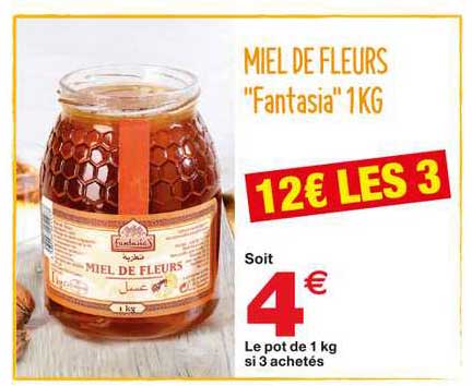 miel de fleurs "fantasia" 1kg