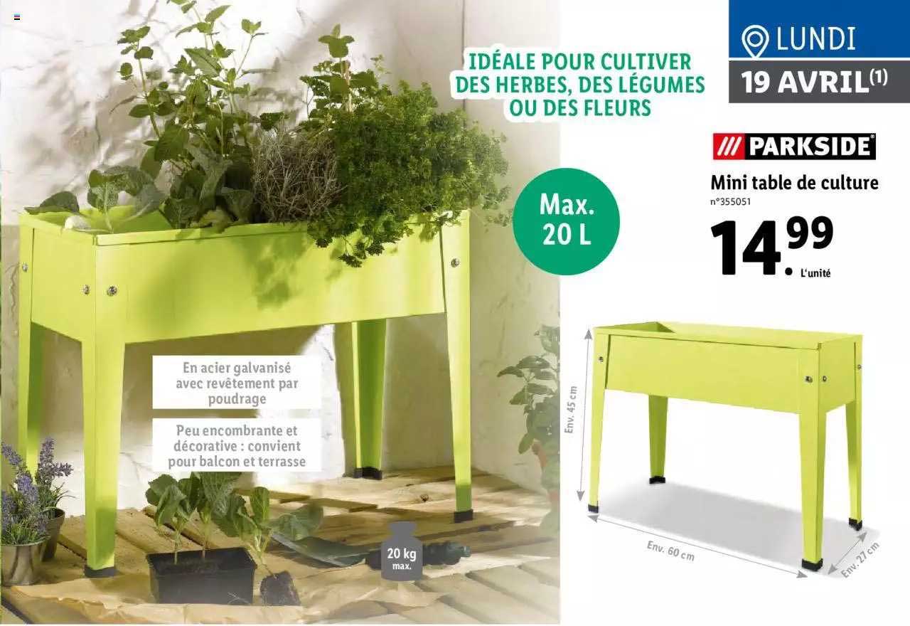Mini Table De Culture Parkside