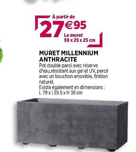 muret millennium anthracite