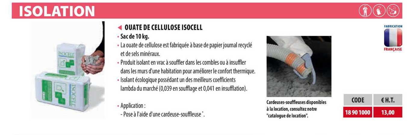 Ouate De Cellulose Isocell
