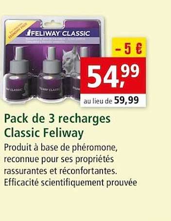 pack de 3 recharges classic feliway