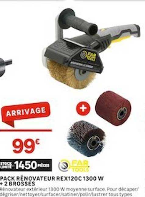 pack rénovateur rex120c 1300 w far tools