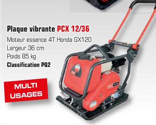 plaque vibrante pcx 12-36