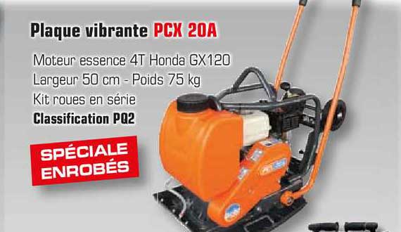 plaque vibrante pcx 20a