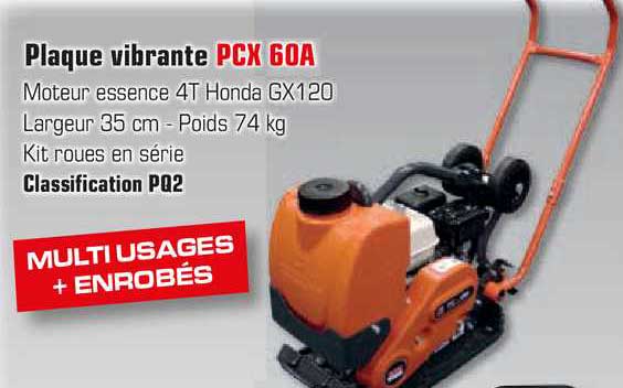 plaque vibrante pcx 60a