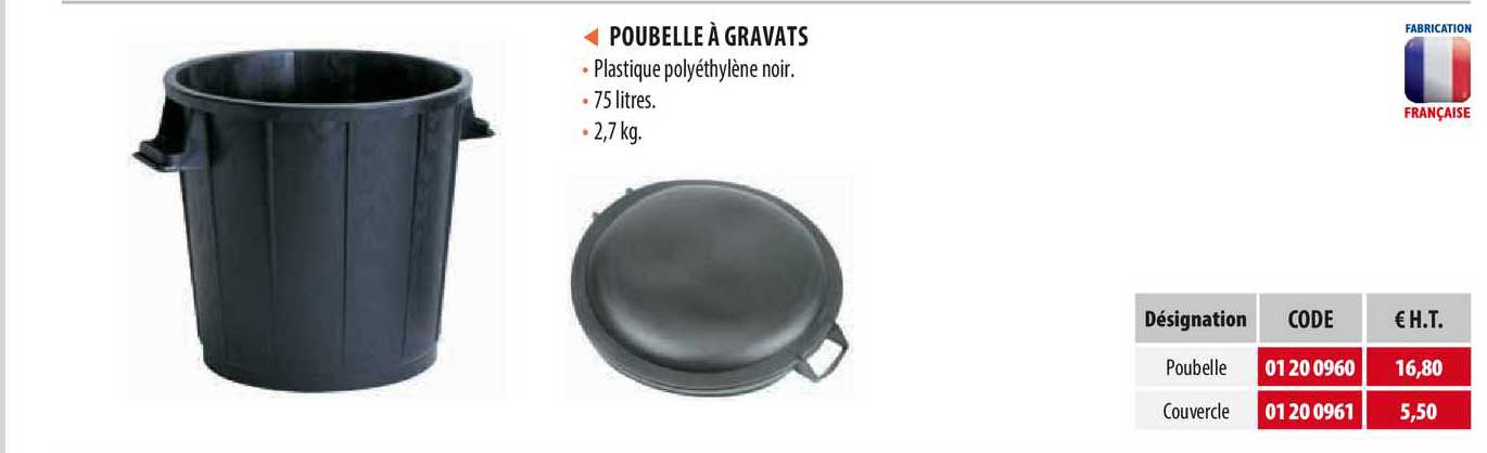 poubelle à gravats