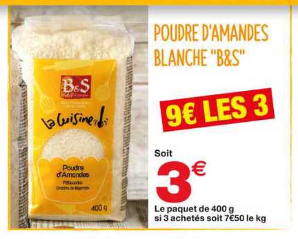 Poudre D'amandes Blanche "b&s"