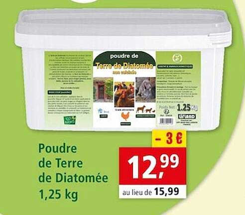 poudre de terre de diatomée 1,25 kg