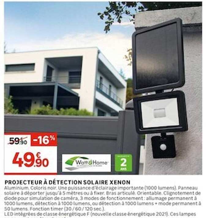 projecteur à détection solaire xenon