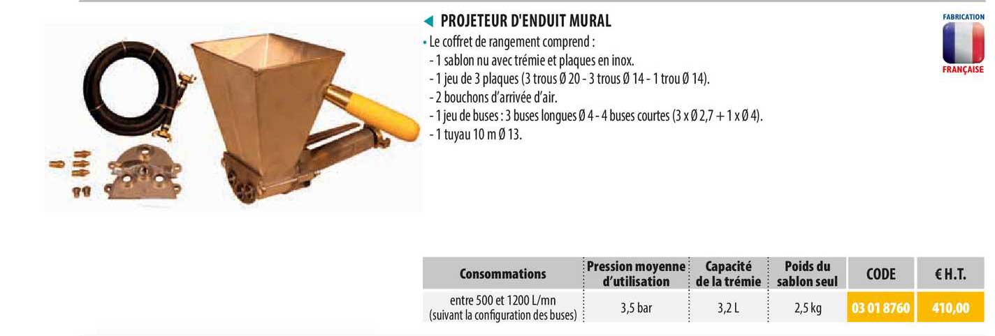 projecteur d'enduit mural