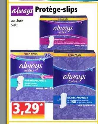 protège-slips always
