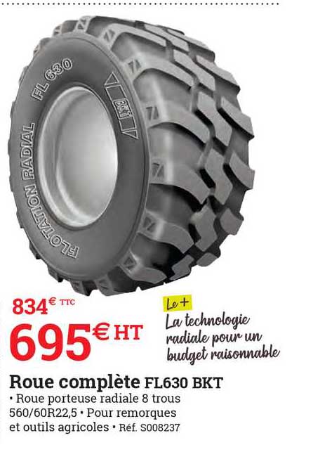 Roue Complète Fl630 Bkt