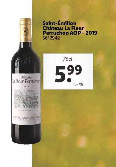 saint-émilion château la  fleur perruchon aop - 2019