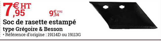 soc de rasette estampé type grégoire & besson