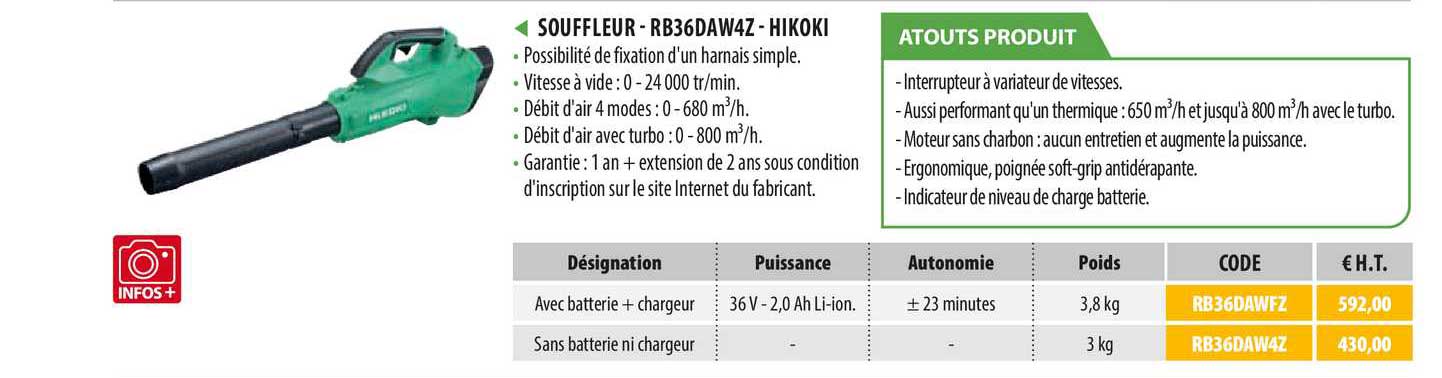 souffleur - rb36daw4z - hikoki