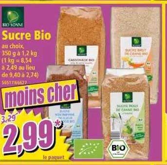 sucre bio bio sonne