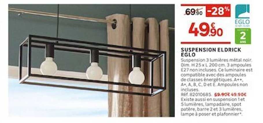 Suspension Eldrick Eglo