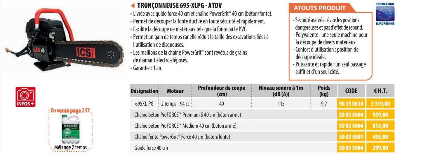 Tronçonneuse 695 - Atdv