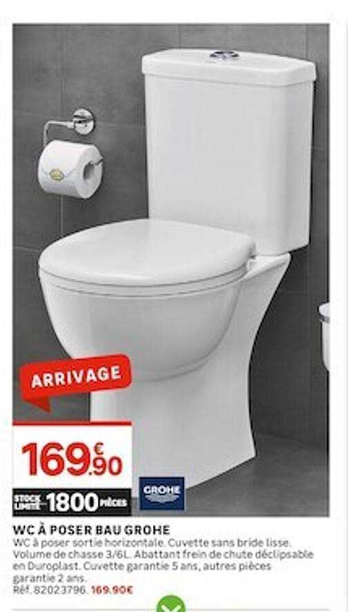 wc à poser bau grohe