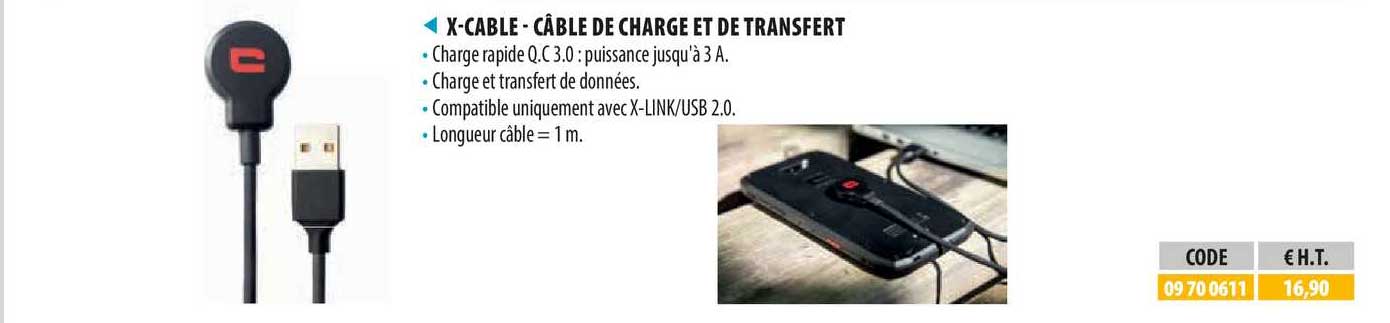 x-cable - câble de charge et de transfert