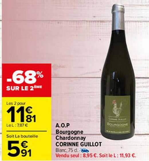 a.o.p. bourgogne chardonnay corinne guillot
