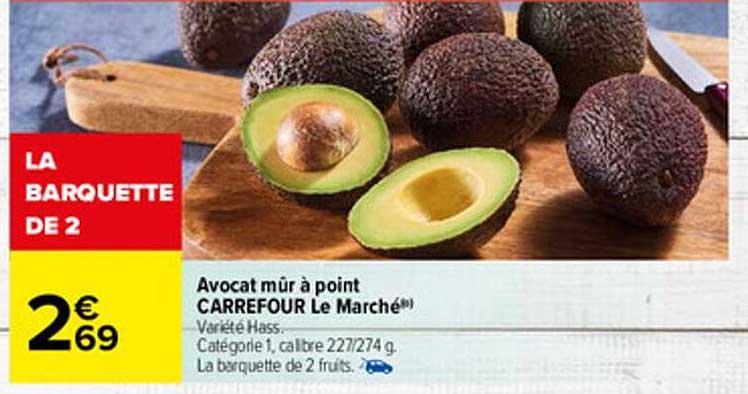 avocat mûr à point carrefour le marché