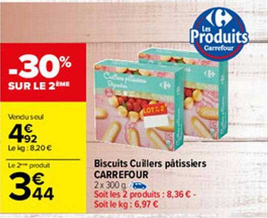 biscuits cuillers pâtissiers carrefour