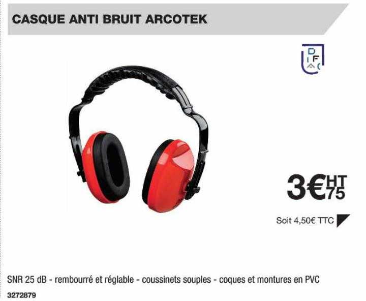 Casque Anti Bruit Arcotek