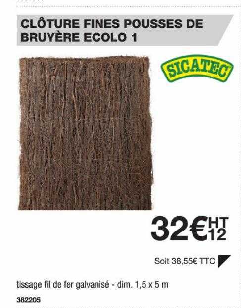 clôture fines pousses de broyère écolo 1 sicatec