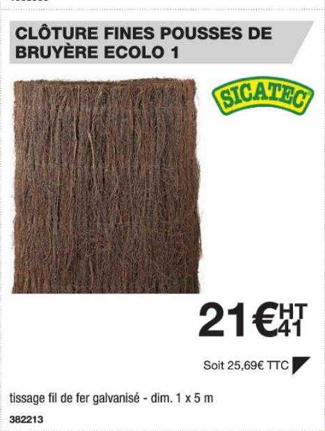 Clôture Fines Pousses De Bruyère écolo Sicatec