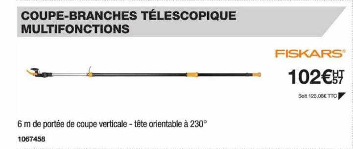 coupe-branches télescopique multifonction fiskars