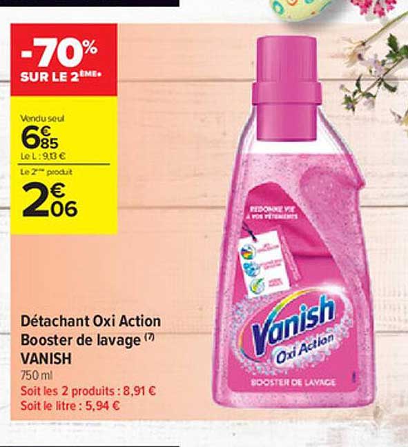 Détachant Oxi Action Booster De Lavage Vanish