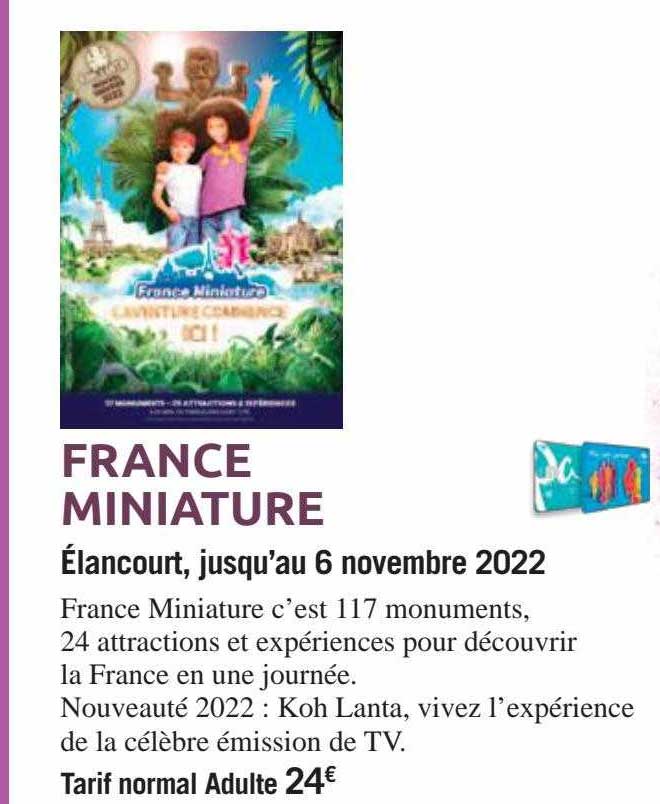 france miniature élancourt