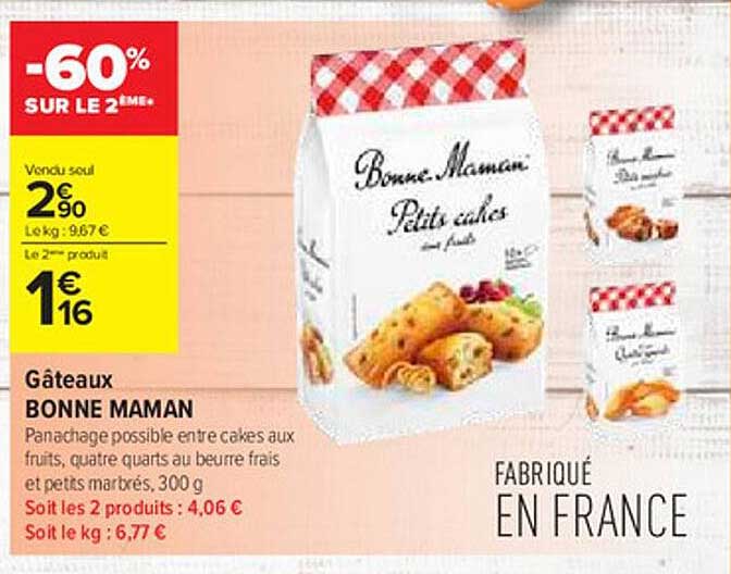 gâteaux bonne maman