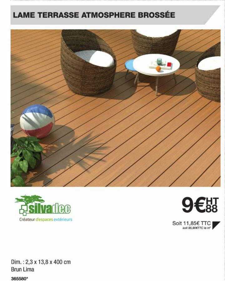 lame terrasse atmosphère brossée