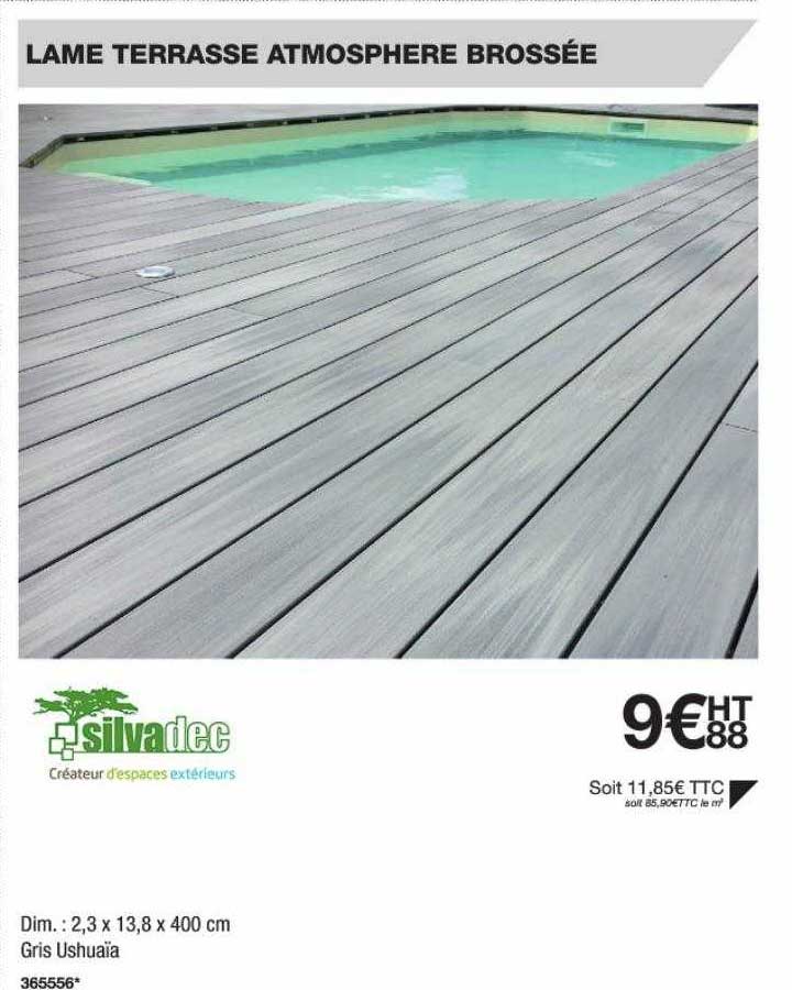 lame terrasse atmosphère brossée