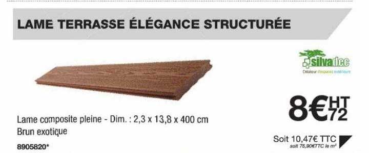 lame terrasse élégance structurée silvadec