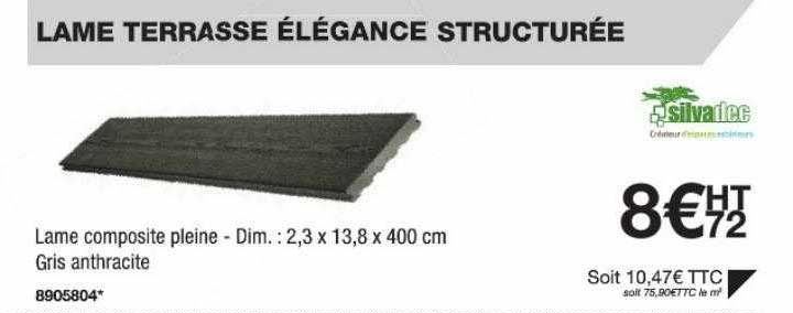 lame terrasse élégance structurée silvadec